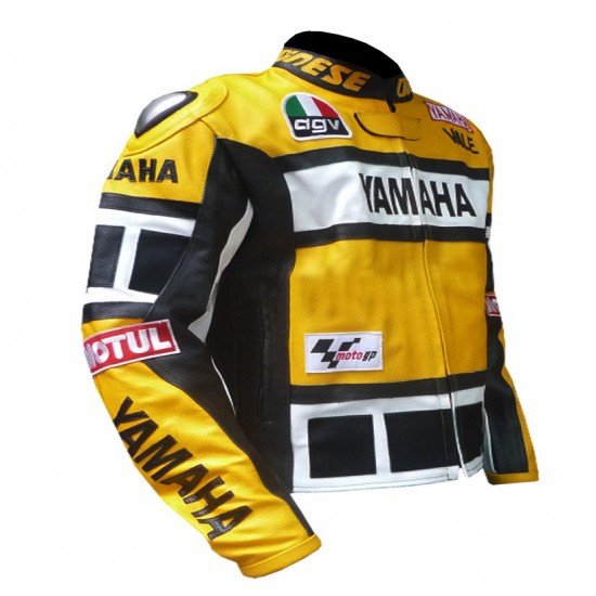 New Men's Yamaha Motorcycle Cow Hide Leather Jacket New Men's Yamaha Motorcycle Cow Hide Leather Jacket