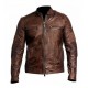New Mens Biker Vintage Motorcycle Cafe Racer Brown Distressed Leather Jacket New Mens Biker Vintage Motorcycle Cafe Racer Brown Distressed Leather Jacket