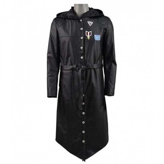 New Mens PUBG Leather Hooded Trench Long Coat New Mens PUBG Leather Hooded Trench Long Coat