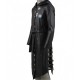 New Mens PUBG Leather Hooded Trench Long Coat New Mens PUBG Leather Hooded Trench Long Coat