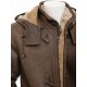 New Mens Sheepskin Duffle Coat Fur Hood Natural Shearling Fur Long Hooded Coat New Mens Sheepskin Duffle Coat Fur Hood Natural Shearling Fur Long Hooded Coat