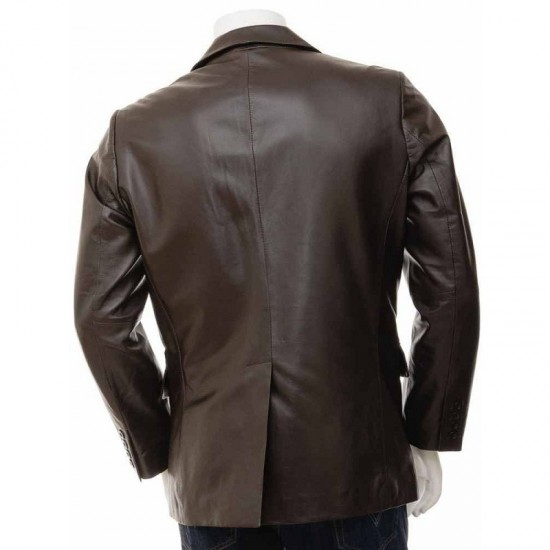 New Men’s Ultimate Crossover Real Leather Blazer Jacket New Men’s Ultimate Crossover Real Leather Blazer Jacket