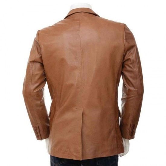 New Men’s Ultimate Crossover Real Leather Blazer Jacket New Men’s Ultimate Crossover Real Leather Blazer Jacket
