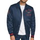 New Orleans Pelicans Stitch Applique Navy Satin Jacket