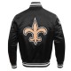 New Orleans Saints Mashup Classic Rib Satin Jacket New Orleans Saints Mashup Classic Rib Satin Jacket