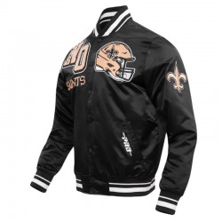 New Orleans Saints Mashup Classic Rib Satin Jacket
