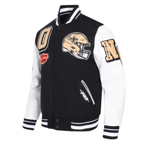 New Orleans Saints Mashup Varsity Jacket