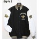 New Orleans Saints Victory Formation Commemorative Varsity White and Black Jacket New Orleans Saints Victory Formation Commemorative Varsity White and Black Jacket