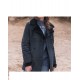New Womens Black Sherling Fur Coat New Womens Black Sherling Fur Coat