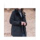 New Womens Black Sherling Fur Coat New Womens Black Sherling Fur Coat