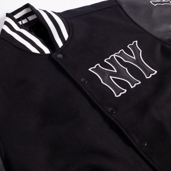 New York Black Yankees Negro League Varsity Jacket New York Black Yankees Negro League Varsity Jacket