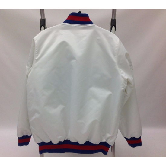 New York Giants White Bomber Jacket New York Giants White Bomber Jacket
