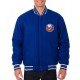 New York Islanders Royal Bomber Blue Wool Jacket New York Islanders Royal Bomber Blue Wool Jacket