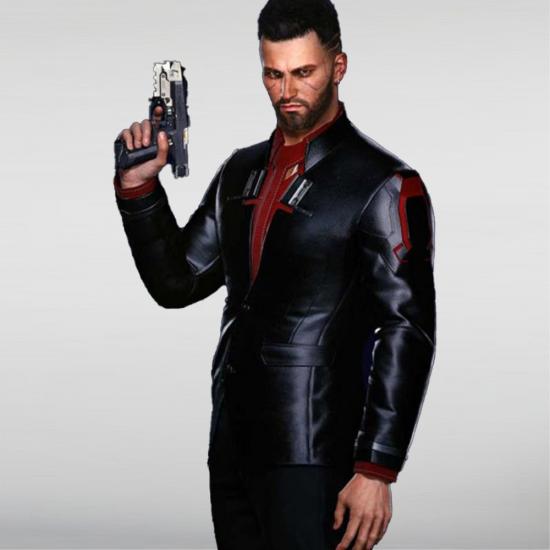 Nomad V Cyberpunk Leather Blazer