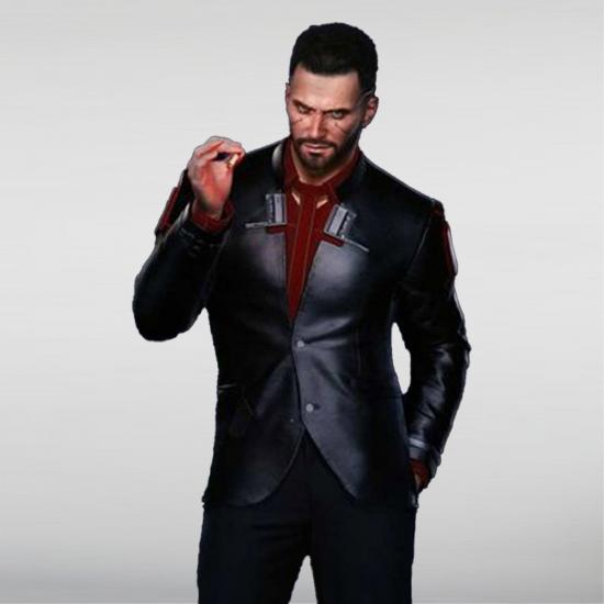 Nomad V Cyberpunk Leather Blazer