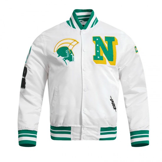 Norfolk State University Classic Rib Satin Jacket