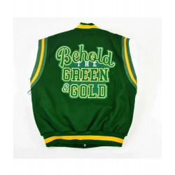 Norfolk State University Motto 2.0 Green Varsity Jacket