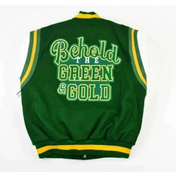 Norfolk State University Motto 2.0 Green Varsity Jacket
