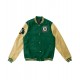 Oakland Athletics Yellow and Green Wool/Leather Jacket Oakland Athletics Yellow and Green Wool/Leather Jacket