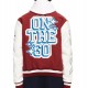 Off White Red Varsity Jacket Off White Red Varsity Jacket