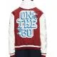 Off White Red Varsity Jacket
