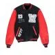 Off-White Eagle 23 Red and Black Varsity Jacket Off-White Eagle 23 Red and Black Varsity Jacket