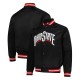 Ohio State Buckeyes Black Satin Jacket Ohio State Buckeyes Black Satin Jacket