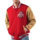 Ohio State Buckeyes Red and Brown Varsity Jacket Ohio State Buckeyes Red and Brown Varsity Jacket