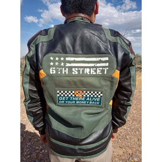 Old Edge Runners 6th Street Gang Cosplay leather Jacket Old Edge Runners 6th Street Gang Cosplay leather Jacket