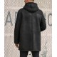 Outwear Winter Fur Coat Black Sheepskin Leather Overcoat Outwear Winter Fur Coat Black Sheepskin Leather Overcoat