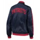 Overtime New England Patriots Navy Varsity Satin Jacket