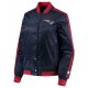 Overtime New England Patriots Navy Varsity Satin Jacket