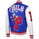 PHILADELPHIA 76 ERS NBA Mash Up Mens Long Sleeve Varsity JACKET PHILADELPHIA 76 ERS NBA Mash Up Mens Long Sleeve Varsity JACKET