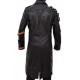 PUBG Playerunknown's Battlegrounds Black Leather Trench Coat PUBG Playerunknown's Battlegrounds Black Leather Trench Coat