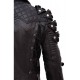 PUBG Playerunknown's Battlegrounds Black Leather Trench Coat PUBG Playerunknown's Battlegrounds Black Leather Trench Coat