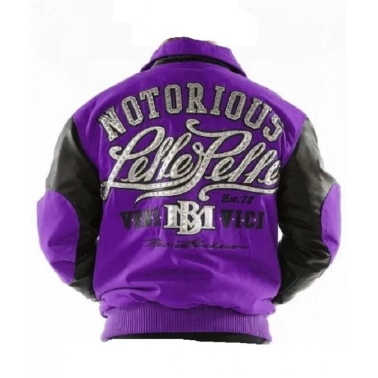 Pelle Pelle Notorious Purple Varsity Jacket