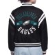 Philadelphia Eagles Printed Logo Varsity Satin Jacket Philadelphia Eagles Printed Logo Varsity Satin Jacket