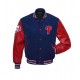 Philadelphia Phillies MLB Red and Blue Letterman Jacket Philadelphia Phillies MLB Red and Blue Letterman Jacket