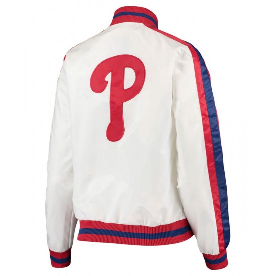 Philadelphia Phillies Starter White Satin Jacket Philadelphia Phillies Starter White Satin Jacket