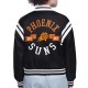 Phoenix Suns Printed Logo Varsity Satin Jacket Phoenix Suns Printed Logo Varsity Satin Jacket
