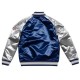 Pick and Roll New England Patriots Navy Satin Jacket