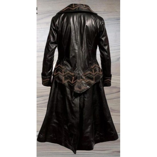 Pirate Style Captain Hook Leather Trench Coat Pirate Style Captain Hook Leather Trench Coat
