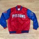 Pistons Ty Mopkins Red and Blue Satin Jacket Pistons Ty Mopkins Red and Blue Satin Jacket
