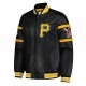 Pittsburgh Pirates Black Leather Varsity Jacket