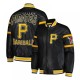Pittsburgh Pirates Black Leather Varsity Jacket
