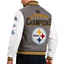 Pittsburgh Steelers Challenger Varsity Jacket Pittsburgh Steelers Challenger Varsity Jacket