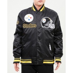 Pittsburgh Steelers Mash Up Satin Jacket Pittsburgh Steelers Mash Up Satin Jacket