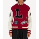Pop Smoke LV Dreaming Red Varsity Jacket Pop Smoke LV Dreaming Red Varsity Jacket