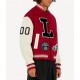 Pop Smoke LV Dreaming Red Varsity Jacket Pop Smoke LV Dreaming Red Varsity Jacket