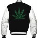 Pot Leaf Weed Cannabis Rastafarian High Times Black Varsity Jacket Pot Leaf Weed Cannabis Rastafarian High Times Black Varsity Jacket